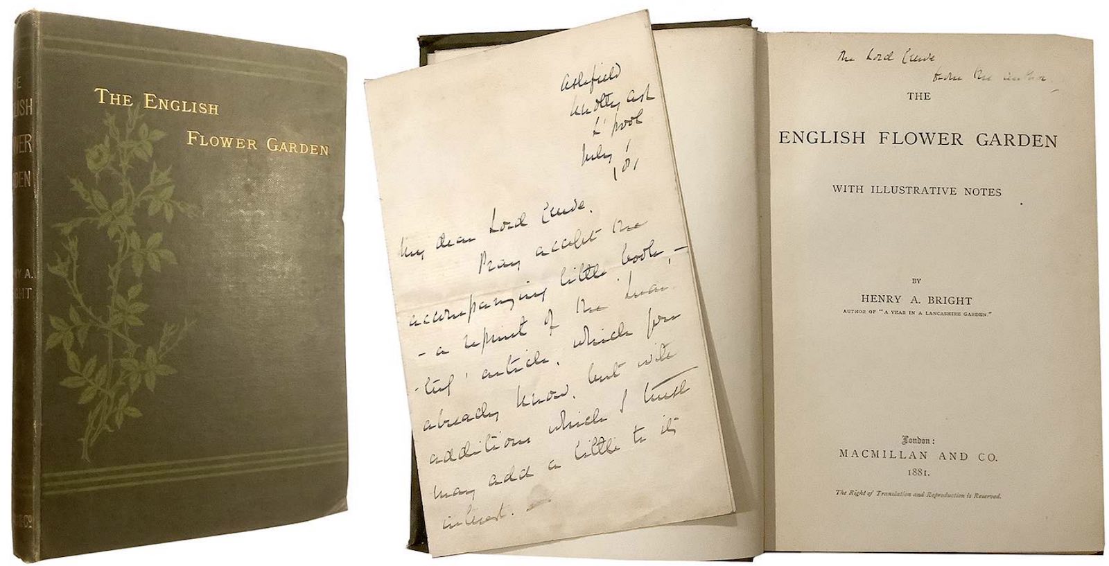 The English Flower Garden with Illustrative Notes by Henry Arthur Bright