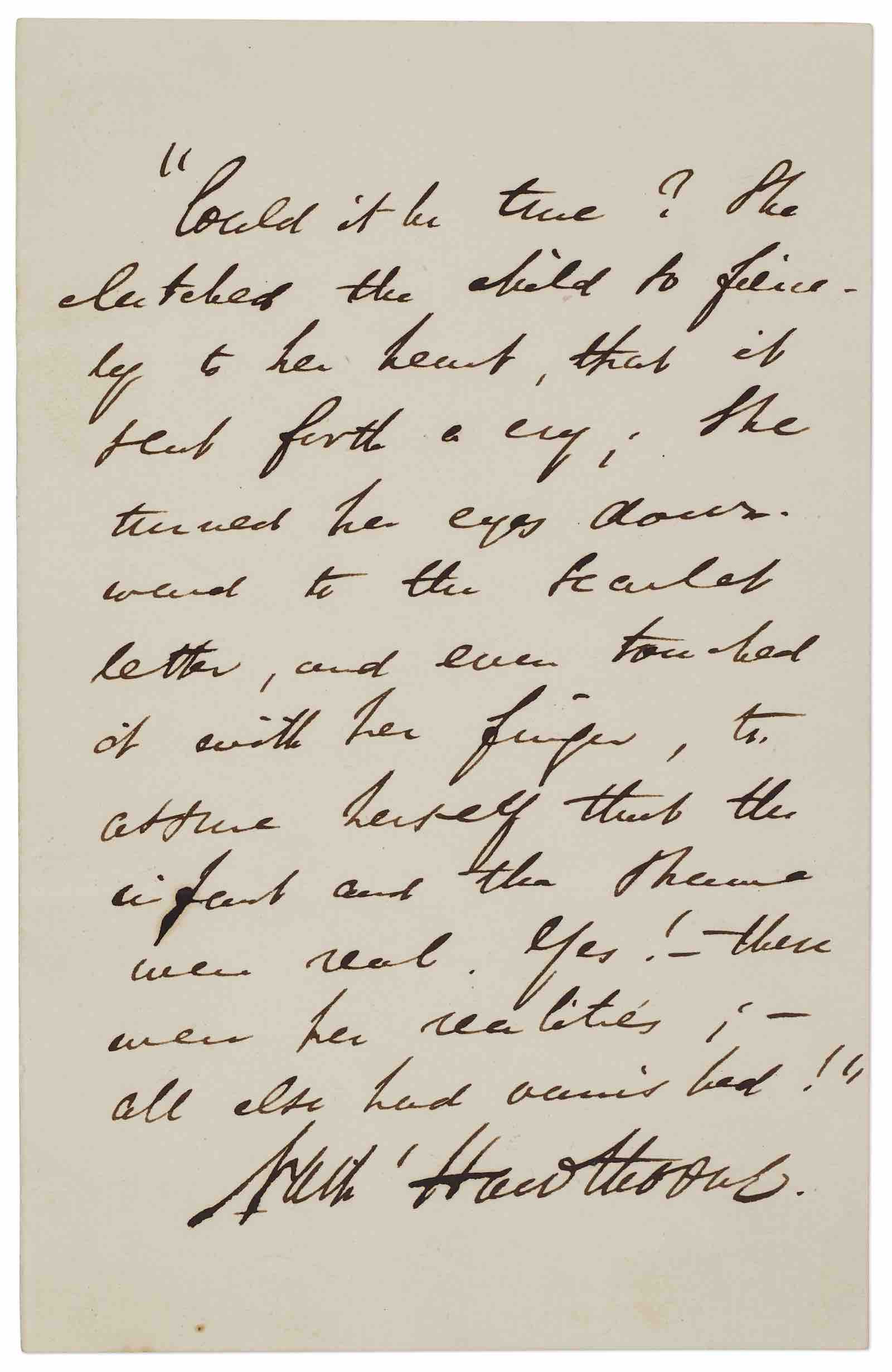 The Scarlet Letter manuscript