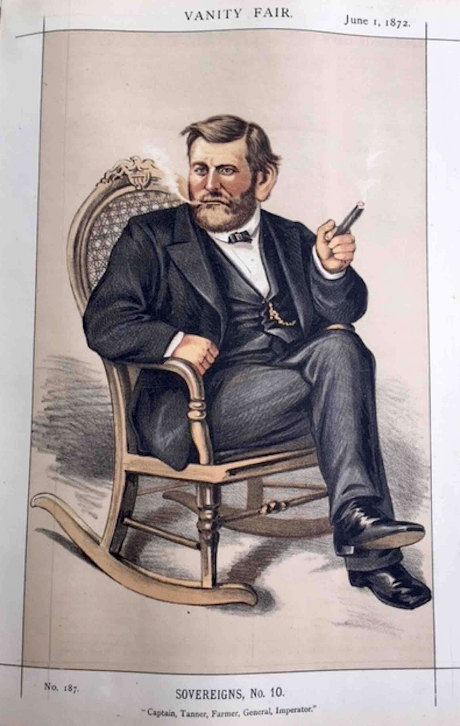 Vanity Fair illustration of Ulysses S. Grant from the Kahn Collection