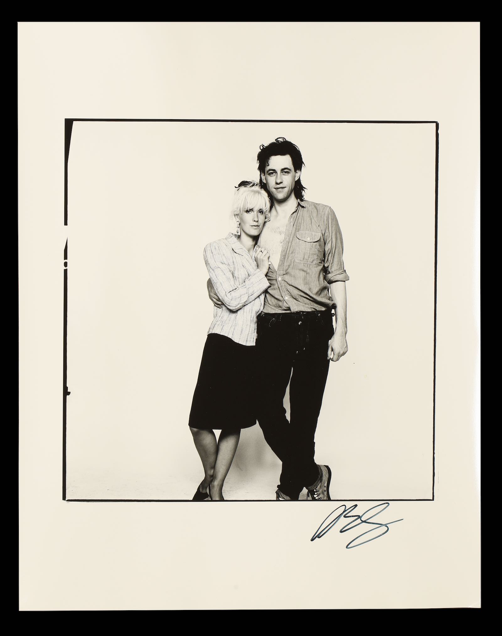 Bob Geldof and Paula Yates (signed by both)