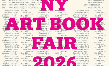 NY Art Book Fair 2026 poster