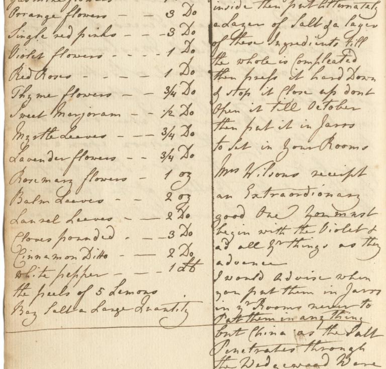 Handwritten recipe and household book kept by the Croft family