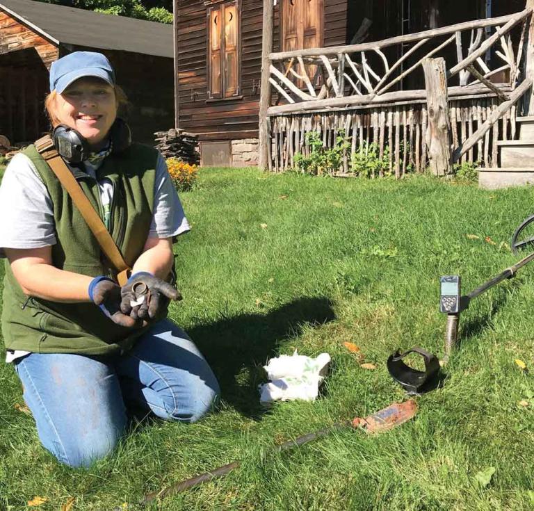 Metal detectorist Kim Altmann