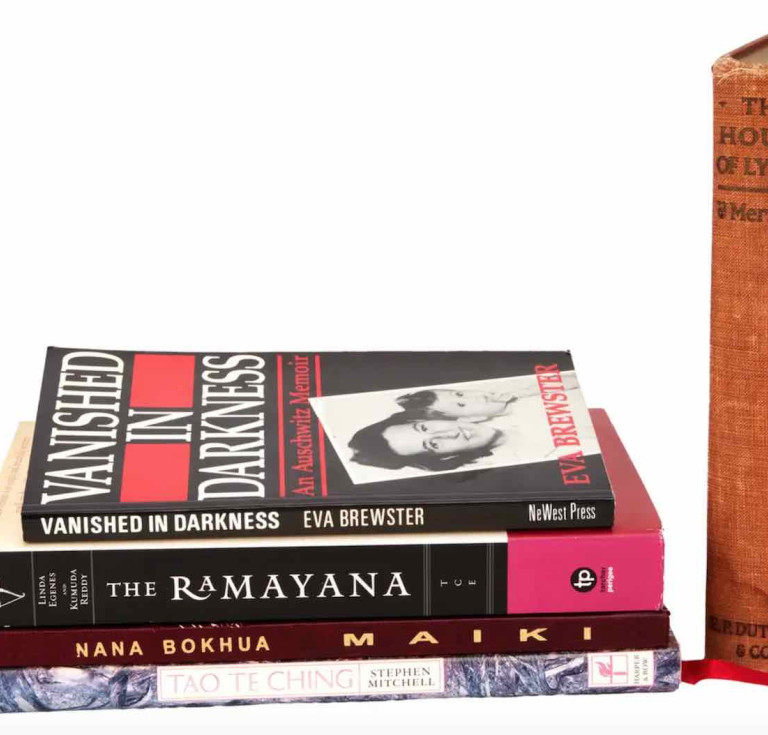 A group of author-inscribed books from the personal home collection of David Lynch