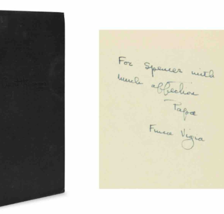 Ernest Hemingway's The Old Man and the Sea with inscription to Spencer Tracy