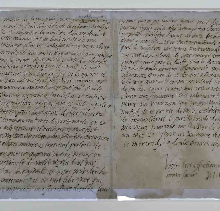 The last letter writting by Mary, Queen of Scots